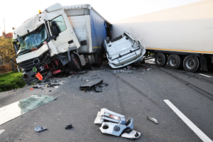 a major truck accident on the highway