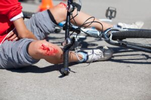 an injured bicyclist in Hartford, CT