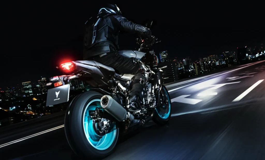 motorcycle at night