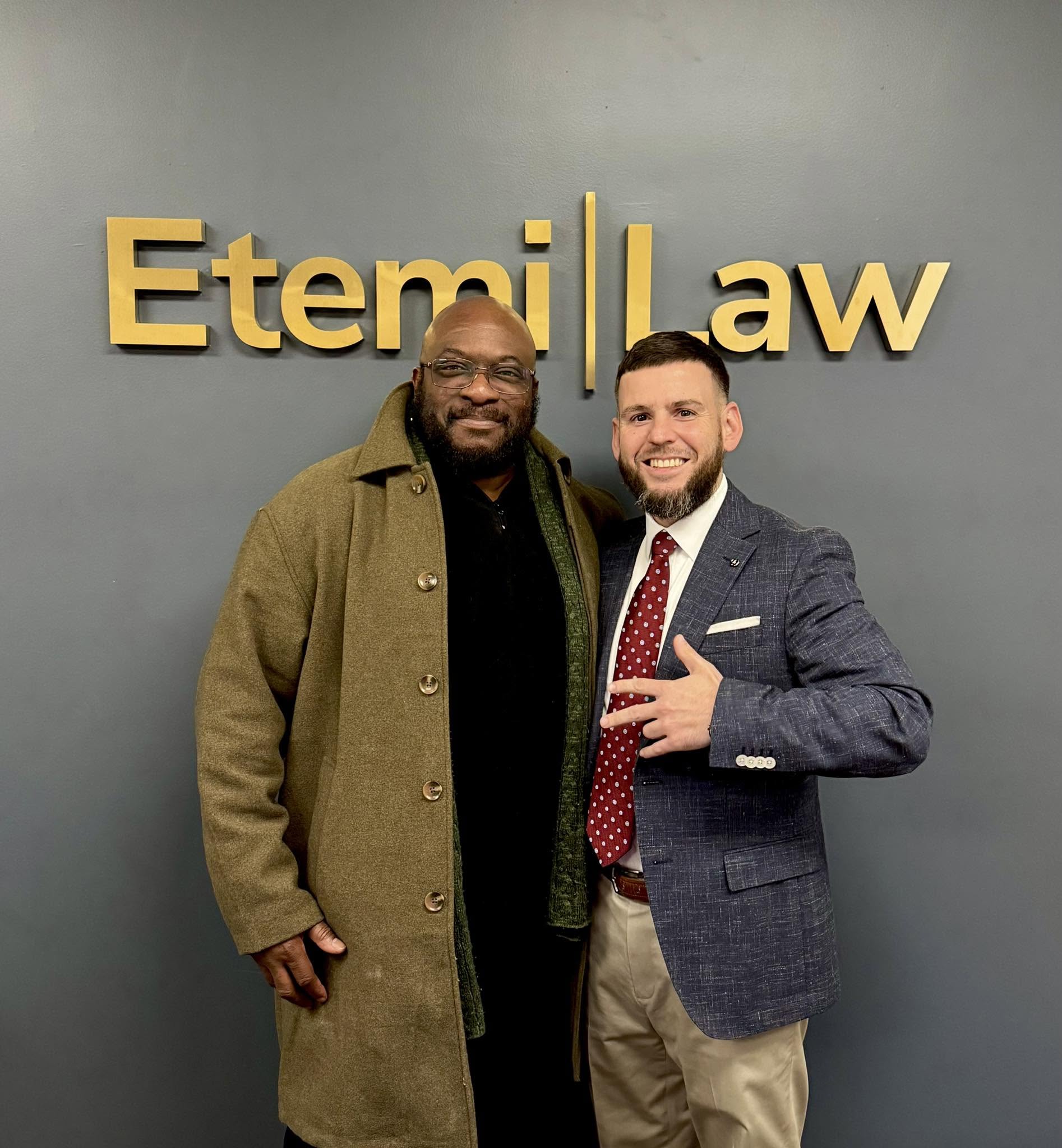 etemi law with client