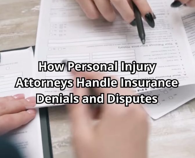How Personal Injury Attorneys Handle Insurance Denials And Disputes